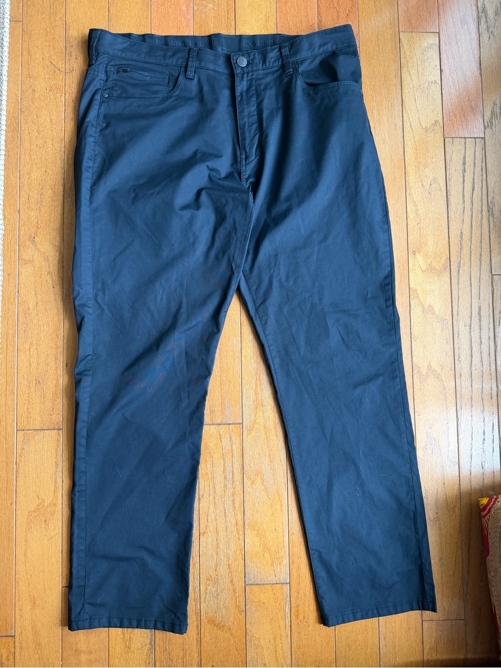English Laundry Flat Front Dress Pants Black 38 x 30 Tech Office